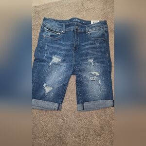 INC International Concepts Blue Jean Shorts